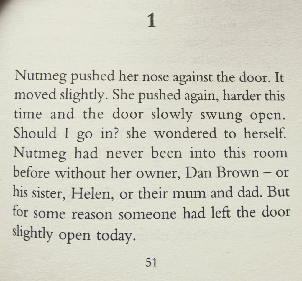 Text from Nine Lives: Ginger, Nutmeg, and Clove by Lucy Daniels. Easily identifiable as writing by Lucy Daniels, suggesting that this is good author branding or signature. 