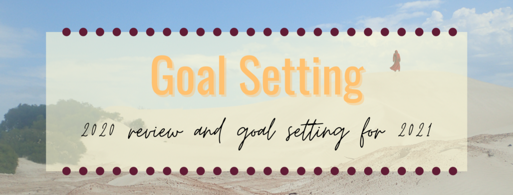 Goal setting: 2020 review and goal setting for 2021 banner