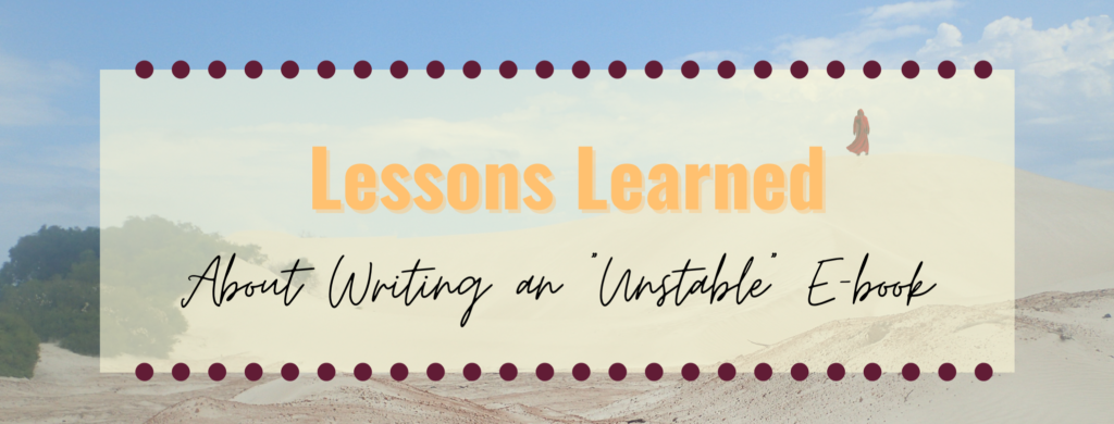 Lessons Learned: Writing an "unstable" e-book banner
