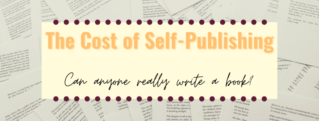 Cost of Self-Publishing