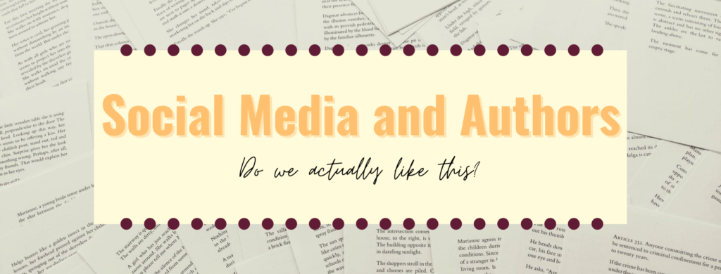Social Media and Authors banner
